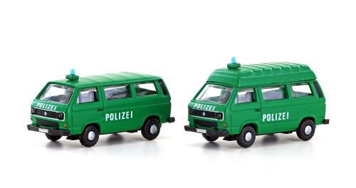 Hobbytrain LC4333 VW T3 Polizei Bus & Hochdach (2er-Set)